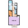 メルベーユ　(南江島町) 1Kの間取り
