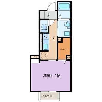 間取図 メルベーユ　(南江島町)