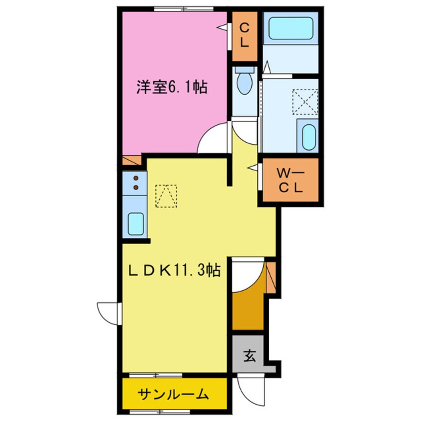 間取図 グリーン・ゲイブルズ