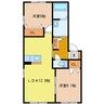 ルミエール葵　A棟 2LDKの間取り
