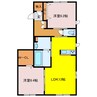 アンシャイル 2LDKの間取り