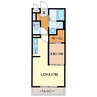 スタブリテラス鈴鹿 1LDKの間取り