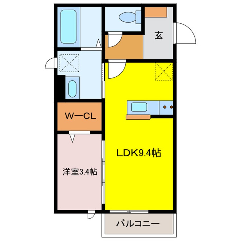 間取図 ハートウィズ1122　A棟