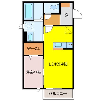 間取図 ハートウィズ1122　A棟