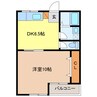 ダイムコーポ大池Ⅱ 1DKの間取り