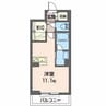 シャーメゾンＫ 1Rの間取り