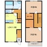 Maisonette land 寺家B 2LDKの間取り