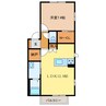 メイユール 1LDKの間取り