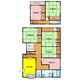 間取図 末広北2丁目田中邸