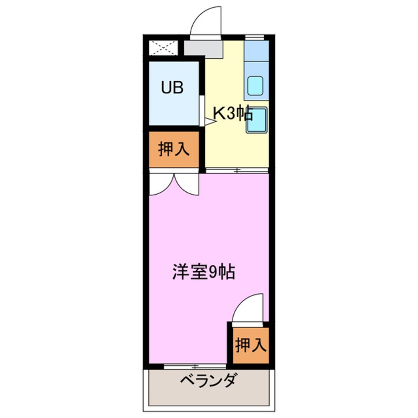 間取図 メロディハイツｐａｒｔⅡ