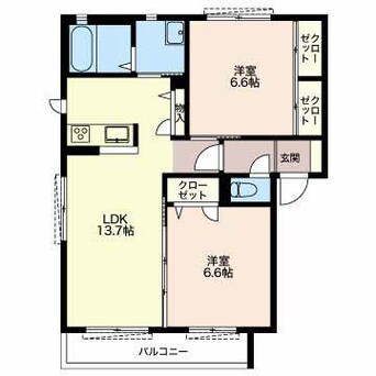 間取図 アンファミーユA