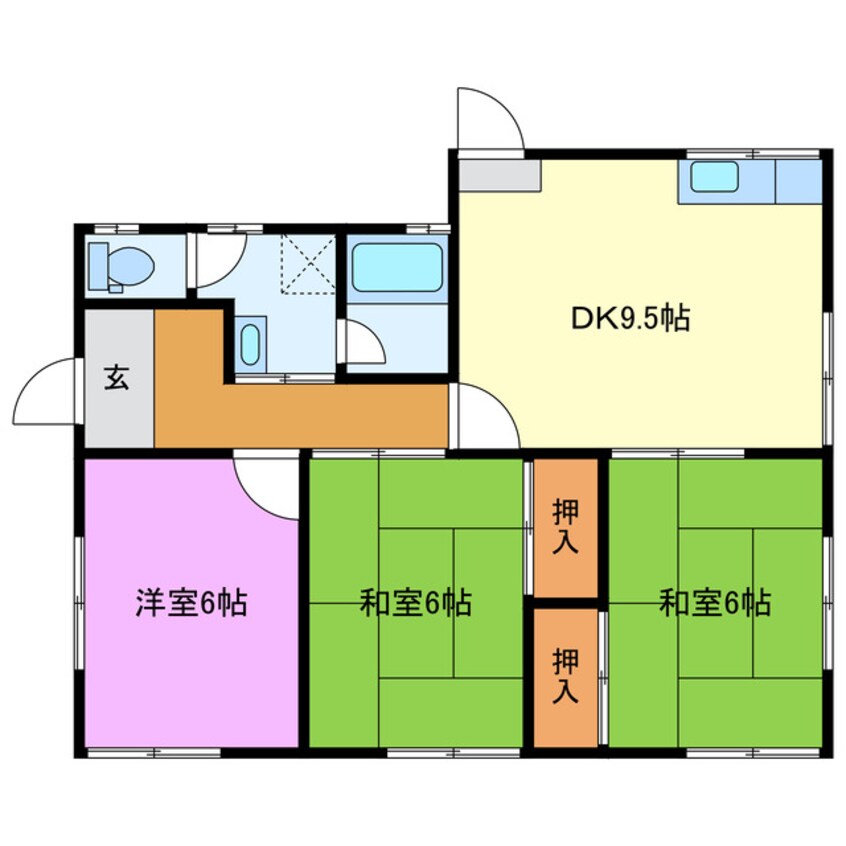 間取図 江島台1丁目貸家