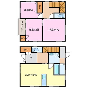 間取図 東玉垣戸建