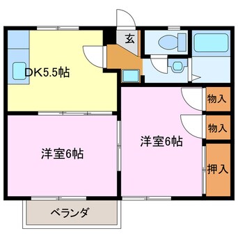 間取図 アーバンステイツⅢ