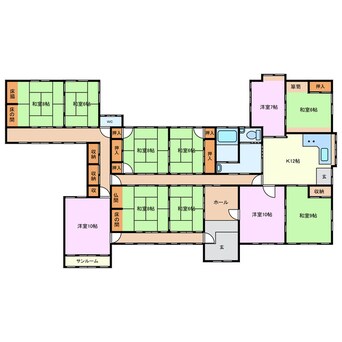 間取図 石薬師町貸家