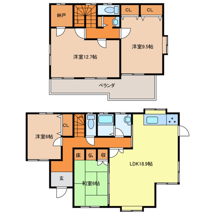 間取図 寺家2丁目貸家