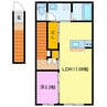 RAMBLE　A棟 1LDKの間取り