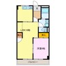 ダイアナポリス桜橋 1LDKの間取り