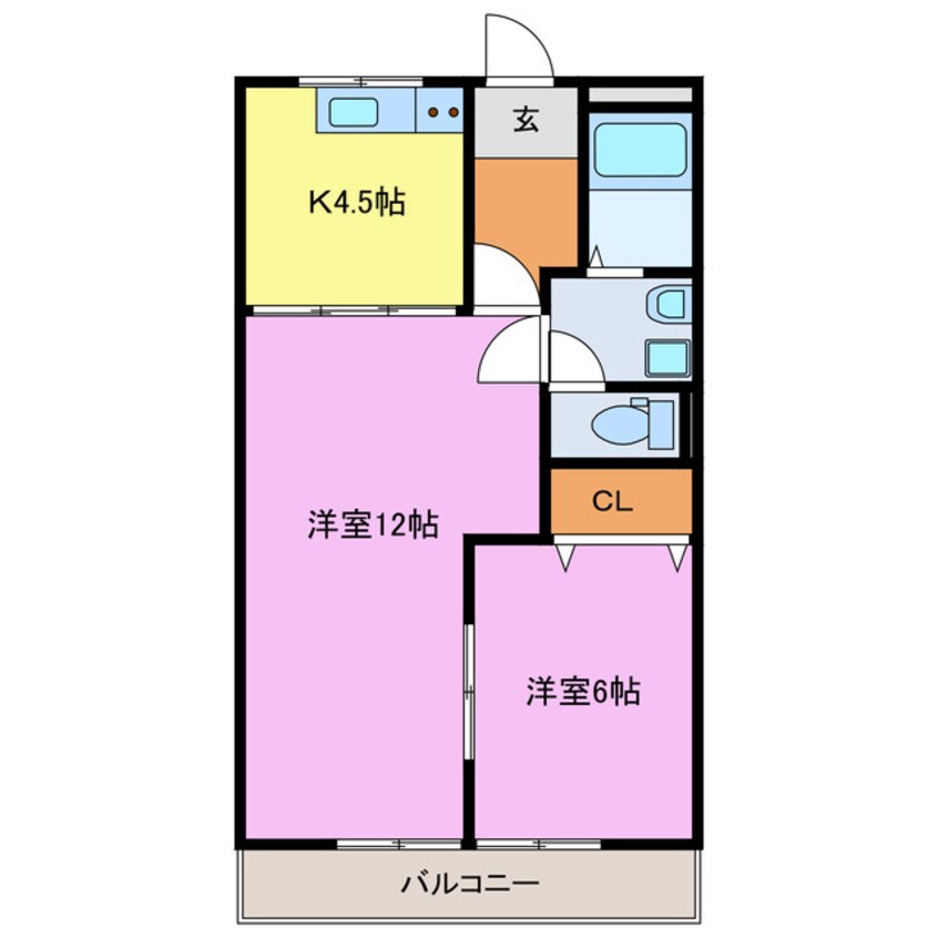 間取図 ダイアナポリス桜橋
