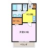 PACE 1Kの間取り