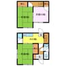 大池2丁目貸家 3Kの間取り