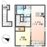 鈴鹿市西条賃貸アパート新築工事 1LDKの間取り
