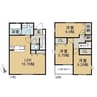 リーブルファイン楠町9 3LDKの間取り