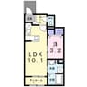 ベルシャインⅠ 1LDKの間取り