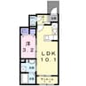 ベルシャインⅠ 1LDKの間取り