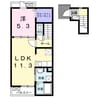 ベルシャインⅠ 1LDKの間取り