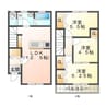 リーブルファイン下箕田 3LDKの間取り