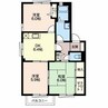 Ｔ’ｓプレイス　B棟 3DKの間取り