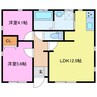 Villa LivableD棟 2LDKの間取り