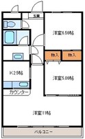 オアシス中山の間取図