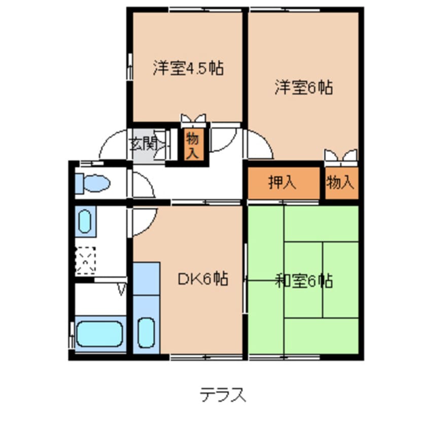 間取図 第二エリベール高塚