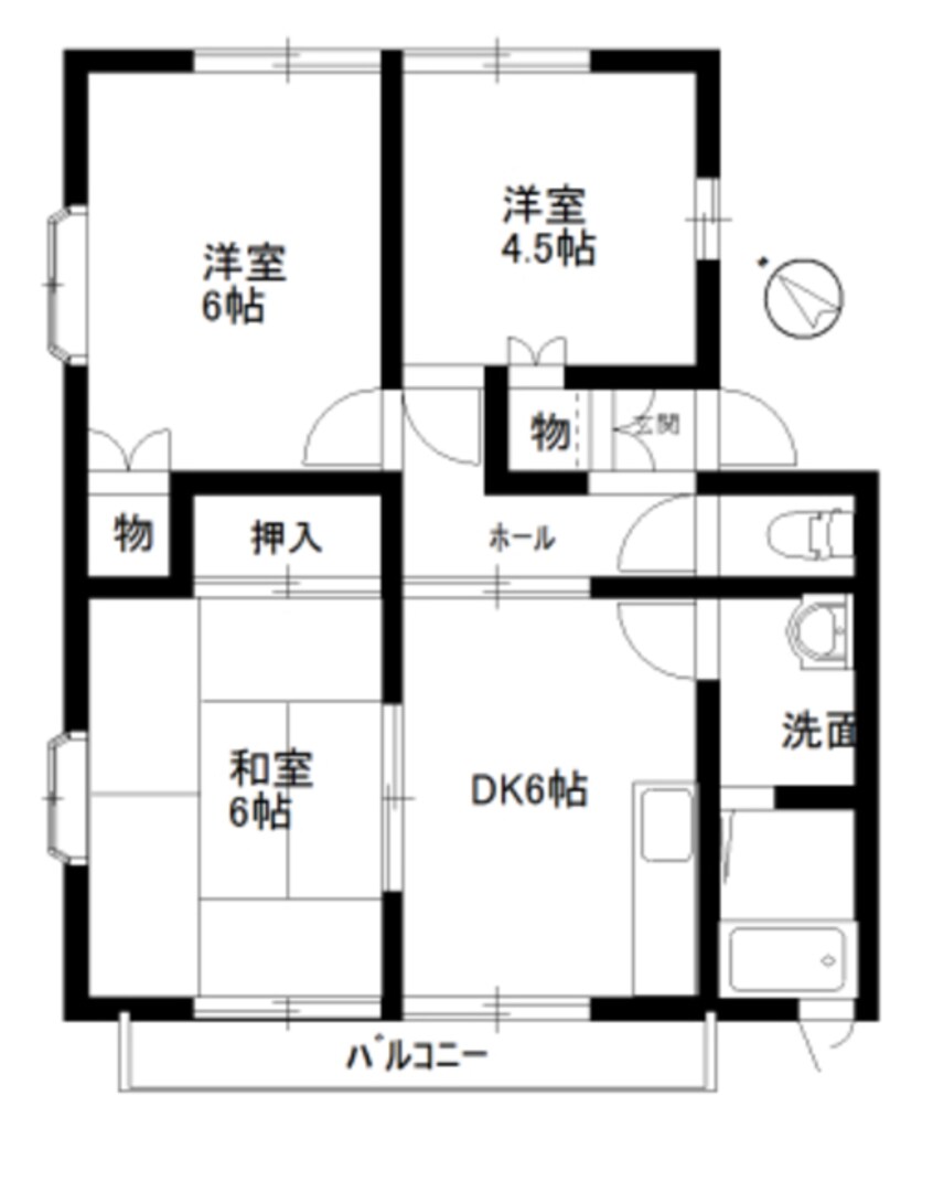 間取図 第二エリベール高塚