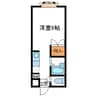 セレクションKUKI 1Kの間取り