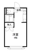セレクションKUKI 1Kの間取り