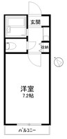 フラットＴ 1Kの間取り