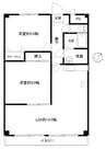 ジェラール 2LDKの間取り