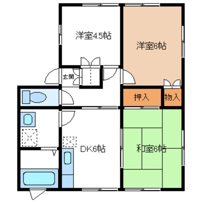 間取図 第一エリベール高塚