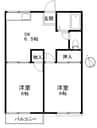 ファミーユ関根Ａ 2DKの間取り