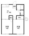 ファミーユ関根Ａ 2DKの間取り