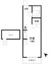 アーバンハイツ 1Kの間取り