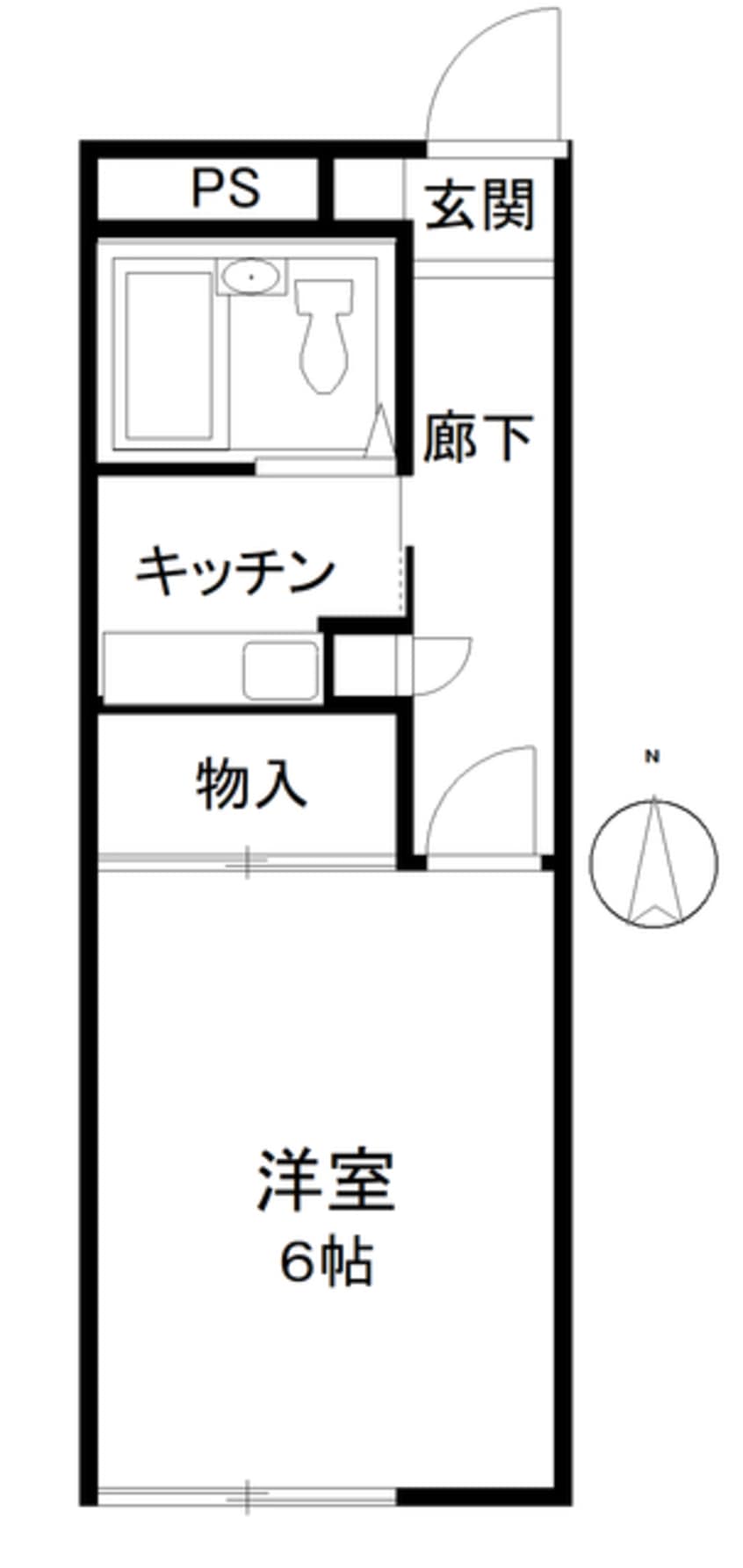 間取図 コーポYAMAMOTO　B