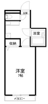 メゾン・ＪＵＮ 1Kの間取り