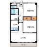 アルコバレーノ 2LDKの間取り