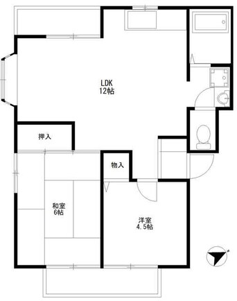 間取図 パインヒルズＡ