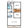 モンド 2LDKの間取り