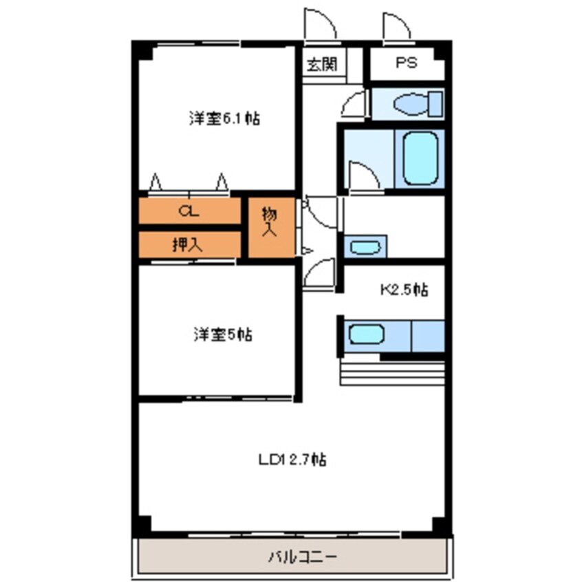 間取図 メゾン・ド・ルミエール